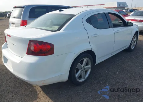 2012 Dodge Avenger Se z USA, uszkodzony, nr VIN 1C3CDZAB2CN133599